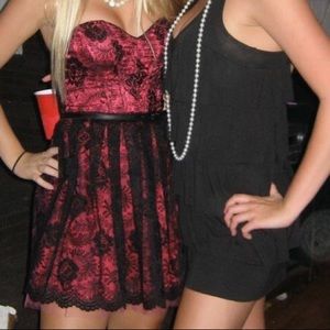 XS Bebe strapless dress babydoll